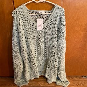 In The Style Knitted sweater in green